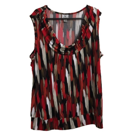Worthington Women Red Blouse - Picture 1 of 7